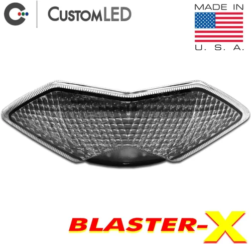 Miniatura 3 de Blaster-X - Luz trasera LED integrada para Kawasaki Versys 650 2010-2021 (lente transparente)