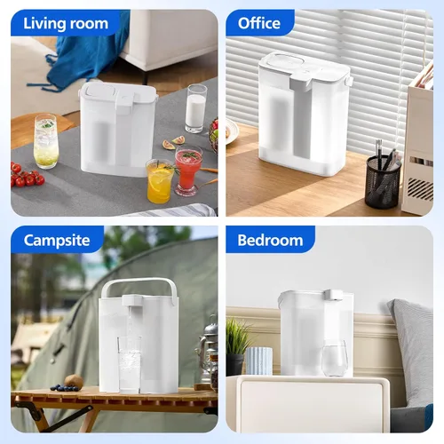 Miniatura 5 de PHILIPS Jarra de filtro de agua de 12 tazas con filtro Plus - ADD5902, dispensador de agua recargable, filtro purificador de agua para puerta