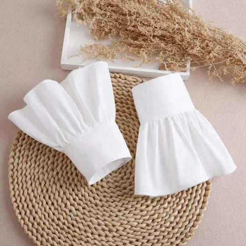 Miniatura 4 de Elegtiskas Puños de encaje para mujer, mangas desmontables, pulseras para mujeres y niñas