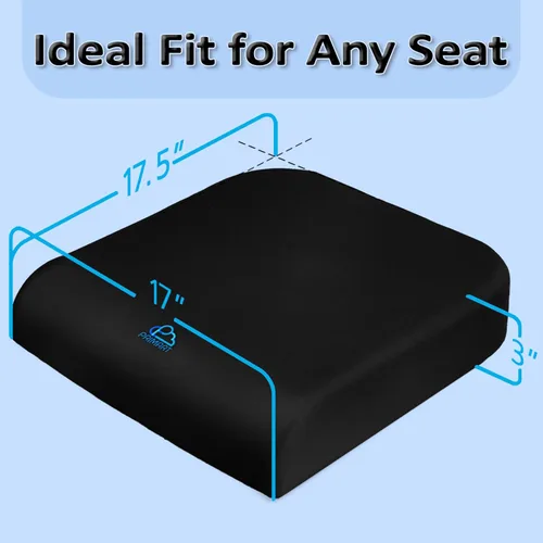 Miniatura 2 de Cojín de asiento de espuma viscoelástica, cojín ergonómico para silla de oficina para espalda, coxis, ciática y alivio del dolor de coxis y alivio