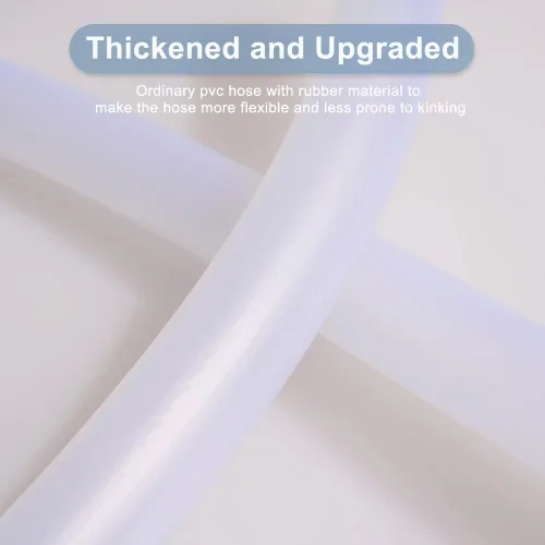 Miniatura 3 de Feelers Tubo de látex de silicona flexible, diámetro interior de 1/2 pulgada – 5/8 pulgadas de diámetro exterior altamente elástico, tubo de vinilo