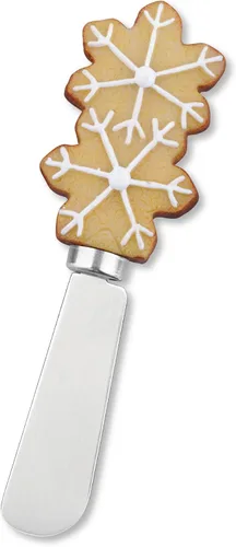 Miniatura 4 de Supreme Housewares Cuchillos esparcidores de queso y mantequilla, decoración navideña, mango de resina pintado a mano con hoja de acero inoxidable