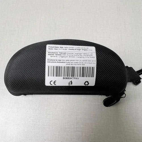 Miniatura 8 de FreeMascot Gafas de seguridad láser UV y rojas para 405 nm, 445 nm, 650 nm y luz láser infrarroja para depilación, protección ocular con montura