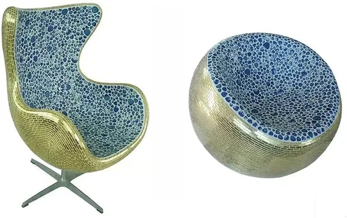 Miniatura 5 de Azulejos de mosaico de cerámica de 1 libra, color aleatorio, tamaño mixto, forma ovalada, piezas de cerámica de mosaico para manualidades