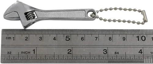 Miniatura 2 de Llave ajustable pequeña de 2.5 pulgadas, llave ajustable de tamaño mini de 2.5 pulgadas, herramienta de llave de tuerca plateada, capacidad