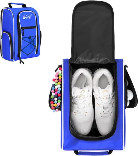 Miniatura 12 de Wolt Bolsa para zapatos de golf - Bolsas de transporte para zapatos deportivos y de viaje con ventilación y doble bolsillo exterior para accesorios