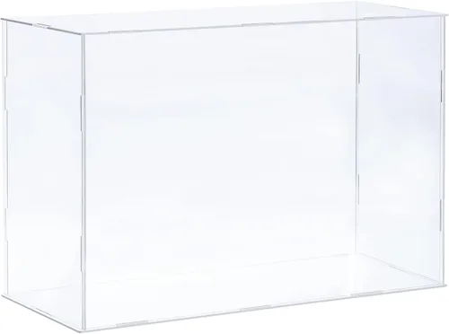 Miniatura 16 de MECCANIXITY Vitrina de acrílico Caja de plástico transparente montar escaparate a prueba de polvo 14x6.3x4.1 pulgadas para artículos coleccionables
