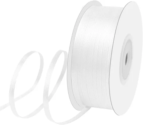 Miniatura 27 de Cinta de tela de satén de 1-1/2 pulgadas de ancho x 50 yardas, cinta negra perfecta para lazos de bricolaje, guirnaldas, envoltura de regalos