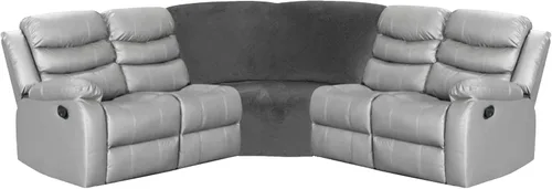 Miniatura 7 de Funda para asiento en forma de cuña de esquina de ULTICOR para sofá reclinable en L (negro)