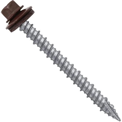Miniatura 81 de Brite - Tornillos para techos de metal blanco (10 x 2 unidades), cabezal de arandela hexagonal, arranque automático/roscado, arandela EPDM, 3 x 250