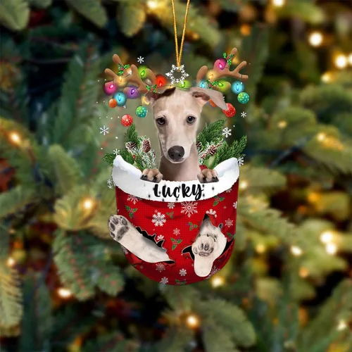 Miniatura 76 de Adorno de Navidad personalizado para perro Airedale Terrier en bolsillo de nieve, adorno para árbol de Navidad, idea de regalo para amantes
