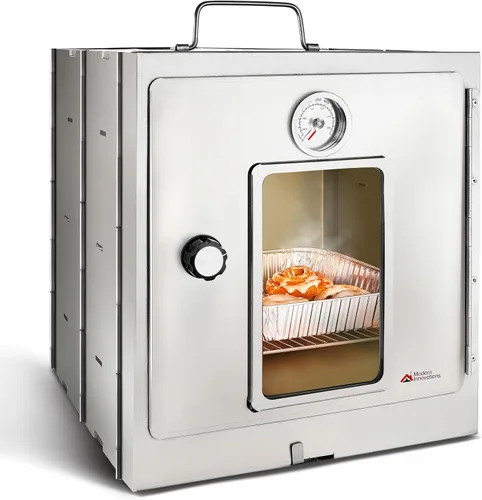 Modern Innovations Horno de camping portátil, estufa plegable para hornear rollos de canela, panes y magdalenas, horno portátil al aire libre para
