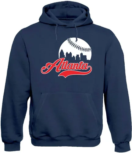 Miniatura 18 de Xtreme Apparrel Cityscape Skyline - Sudadera con capucha para hombre para fanáticos del béisbol