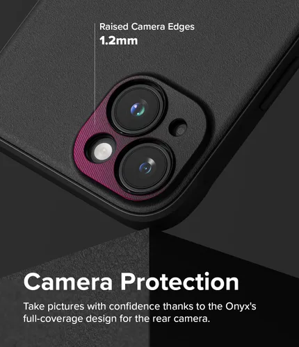 Miniatura 5 de Ringke Onyx - Funda para iPhone 15 Case, [Se Siente Bien en la Mano] resistente al aceite y a la suciedad, cubiertas individuales para lentes