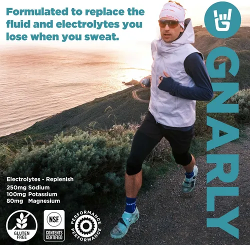 Miniatura 2 de Gnarly Nutrition Hydrate Electrolyte Powder - Mezcla de bebida hidratante para ejercicio de piña colada - Contenido NSF certificado - Solución