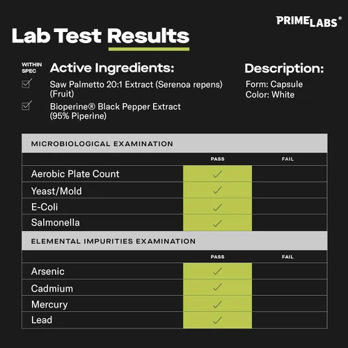 Miniatura 3 de Prime Labs Saw Palmetto para hombres – Suplemento de salud de próstata y urinaria, apoyo para la pérdida de cabello, bloqueador de DHT – 20:1