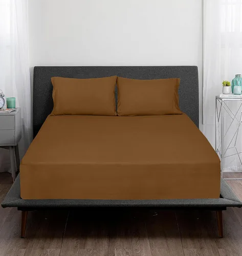 Miniatura 9 de ROYALE LINENS Juego de sábanas de algodón peinado de fibra larga 100% de 300 hilos - Sábanas de 4 piezas para cama King - 1 ajustable, 1 plana y 2