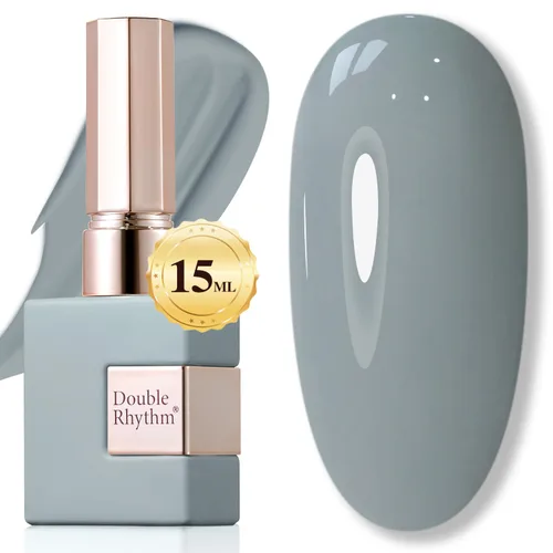 Miniatura 60 de Double Rhythm 15ml de esmalte de uñas en gel, color puro, mismo color, misma botella, esmalte de uñas de remoción para arte de manicura en salón
