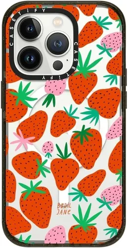 Miniatura 207 de CASETiFY Impact - Funda para iPhone 13 [protección contra caídas de 6.6 pies/compatible con Magsafe] Black Kingsnake, color negro transparente