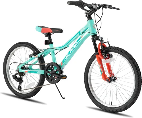 HILAND 20 Inch 26 Inch Mountain Bike for Women Girl, Lock-Out Suspension Fork, Aluminum Frame, Adult Ladies Mens MTB Bicycle