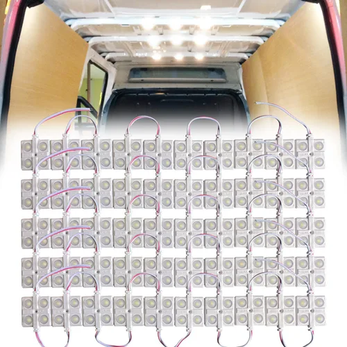 Miniatura 11 de Kit de luz LED interior Ampper, para furgoneta, Blanco