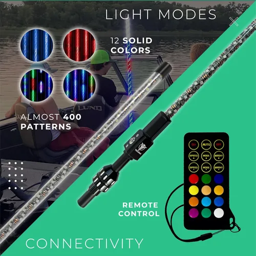 Miniatura 2 de YOLOtek Propiedad de Veteranos - Espectáculo de Luces de Navegación de 4 pies 360º - Luces LED de Navegación para Embarcaciones Marinas - Cumple
