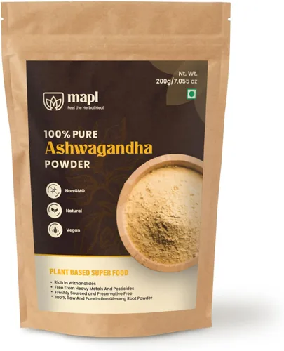 Miniatura 7 de MAPL Amla Powder (7.05 oz) – Superalimento indio orgánico para el cuidado del cabello Grosella espinosa india/polvo de amalaki 100% puro Apoya