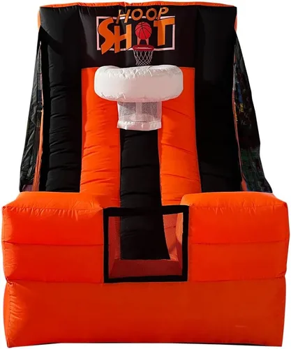 Miniatura 9 de Juego de carnaval inflable 4 en 1, juegos deportivos inflables, juego de aro de baloncesto para juegos escolares, familia,