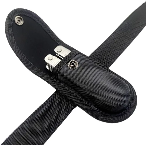 Miniatura 6 de Bolsa de nailon (tamaño mediano) para multiherramienta de 4.5 a 4.75 pulgadas, funda de nailon de transporte horizontal para cuchillos plegables