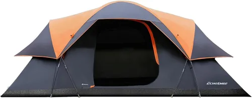 EchoSmile - Tienda de campaña para 10/12 personas, resistente al agua y al viento, con toldo de lluvia, fácil de instalar para acampar al aire
