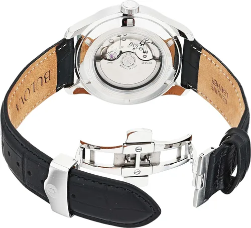 Miniatura 8 de Bulova Men's Classic 6 Hand Power Reserve Leather Strap Watch
