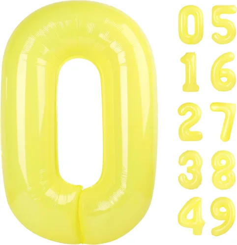 Miniatura 357 de Globo de cumpleaños número 4 dorado de 40 pulgadas, globos gigantes del número cuatro 14 24 34 40 44 2024, globos grandes de lámina de mylar para Oro