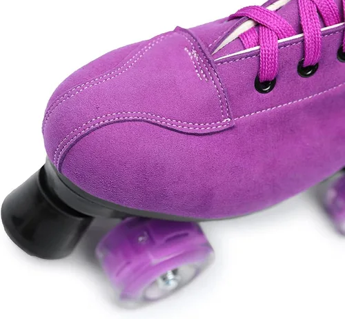 Miniatura 3 de Patines de cuatro ruedas de gamuza para exteriores para mujeres y hombres