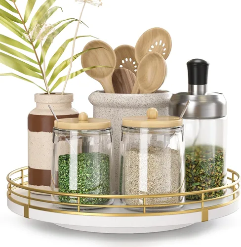 Miniatura 10 de Bandeja de baño de madera de roble de 12 pulgadas para mostrador, bandeja de tocador para perfume, loción, velas, maquillaje, joyería, fregadero