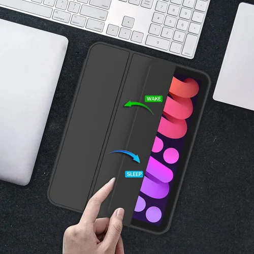 Miniatura 5 de iMieet Funda para iPad mini 7 2024 (A17 Pro), iPad mini 6 (8.3 pulgadas, modelo 2021), iPad mini 7ª/6ª generación con soporte para lápices, funda