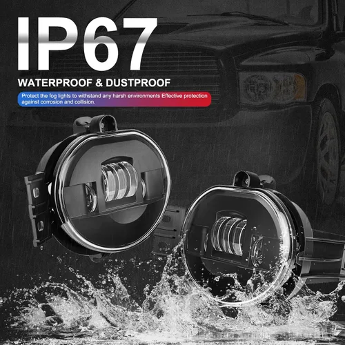 Miniatura 5 de Nueva Versión Luces Antiniebla LED para 2002-2008 Dodge Ram 1500, 2003-2009 Dodge Ram 2500/3500, para 2002 2003 2004 2005 2006 2007 2008 2009 Dodge