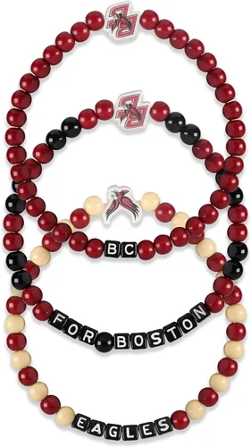 Miniatura 49 de FOCO NCAA unisex-adulto Paquete de 3 Pulseras de la Amistad con Cuentas con Logotipo de Equipo Universitario de la NCAA Oficialmente Licenciadas