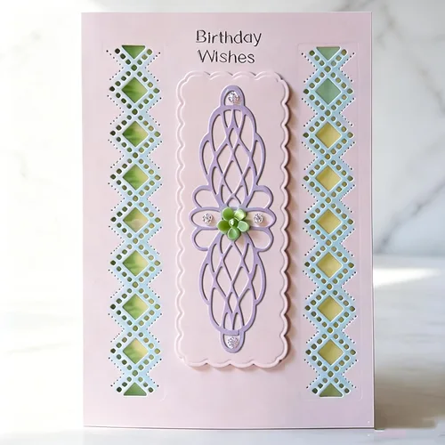 Miniatura 6 de Lapoo Troqueles de Corte de Metal con Marcos de Fondos 3D para Scrapbooking, Nuevos Troqueles de Corte DIY para Hacer Tarjetas de Álbum, Decoración