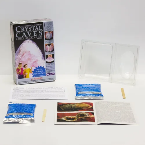 Miniatura 2 de Cuevas de cristal: 2 geodas de cuarzo rosa