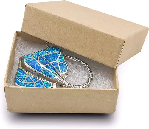 Miniatura 11 de TheDisplayGuys - Paquete de 100 cajas de cartón rellenas de algodón #21 para joyas, caja de regalo, color marrón kraft (2.6 x 1.6 x 1.0 pulgadas)