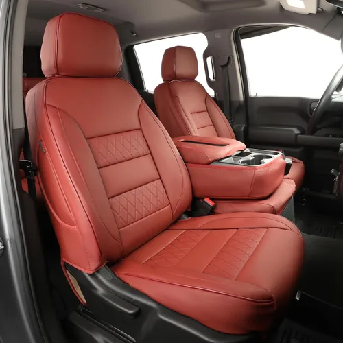 Miniatura 10 de EKR Sierra Fundas de asiento de automóvil ajuste personalizado para GMC Sierra 1500/2500/3500 (CrewCab) 2019-2026
