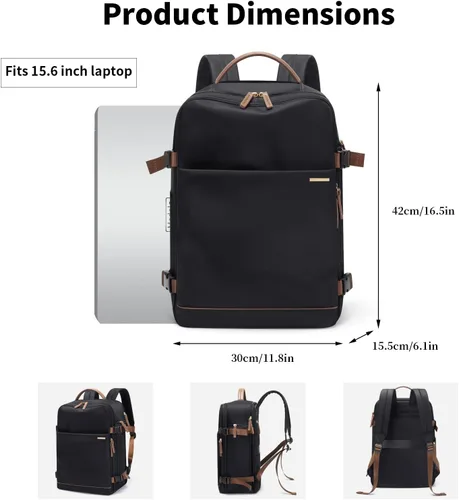 Miniatura 4 de GOLF SUPAGS Mochila para laptop con compartimento separado para laptop de 15.6 pulgadas, bolsa de computadora de gran capacidad para mujeres