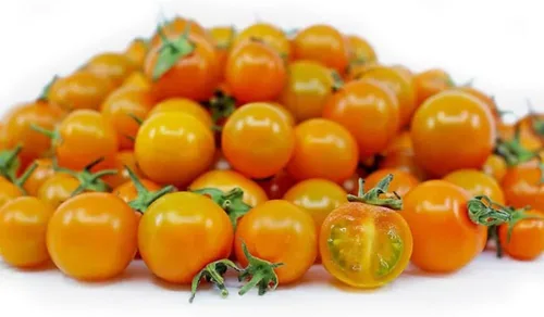 Miniatura 2 de 100 semillas de tomate micro enano con sombrero naranja, semillas de reliquia sin OMG