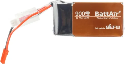 ISDT Batería Lipo inteligente de 7,4 V 2S 900 mAh 25C BattAir RC Batería de coche con enchufe XT-60 Baterías Hobby con bolsa Lipo para avión RC