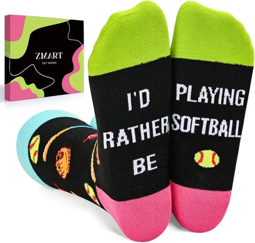 Miniatura 9 de Zmart Hombre Mujer Regalos Deportivos - Calcetines de Sóftbol, Levantamiento, Baloncesto, Béisbol, Hockey, Fútbol