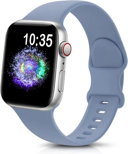 Miniatura 44 de TreasureMax - Correa deportiva compatible con Apple Watch de 38, 40, 41, 42, 44, 45, 46 y 49 mm, correa de silicona suave compatible con Apple Watch