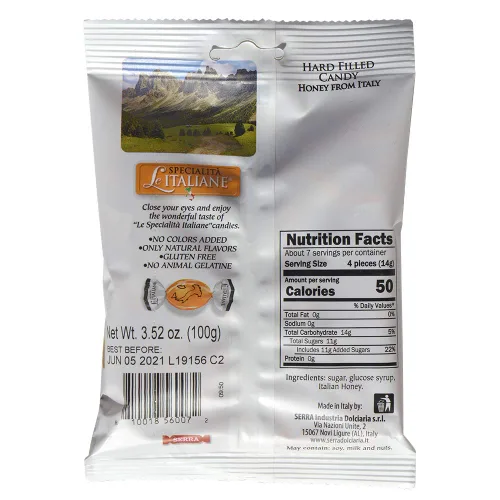 Miniatura 2 de Serra Hard Filled Candy with Honey from Italy, 3.52 Ounce (Pack of 12)