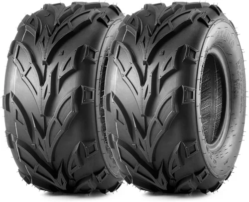 MaxAuto Neumáticos ATV 16x8-7 16x8x7 Go Kart Quad Neumáticos 6 PR sin cámara todo terreno UTV, paquete de 2