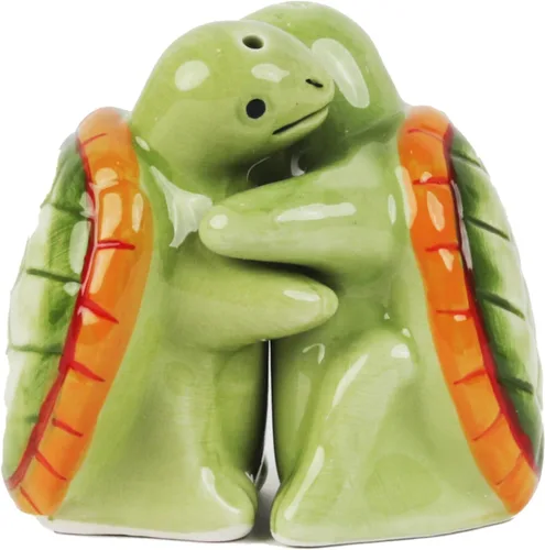 Salero y pimentero Hugging Turtles Abrazar tortugas