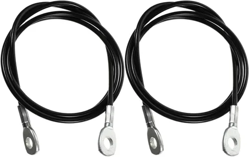 Miniatura 8 de KESYOO 2 piezas de 0.197 in de diámetro DIY Fitness Cuerda de alambre de acero recubierto de PU Cable de gimnasio para gimnasio en casa Accesorios